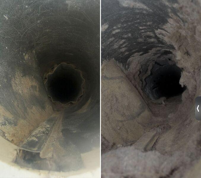 Lint & soot cleared — complete restoration