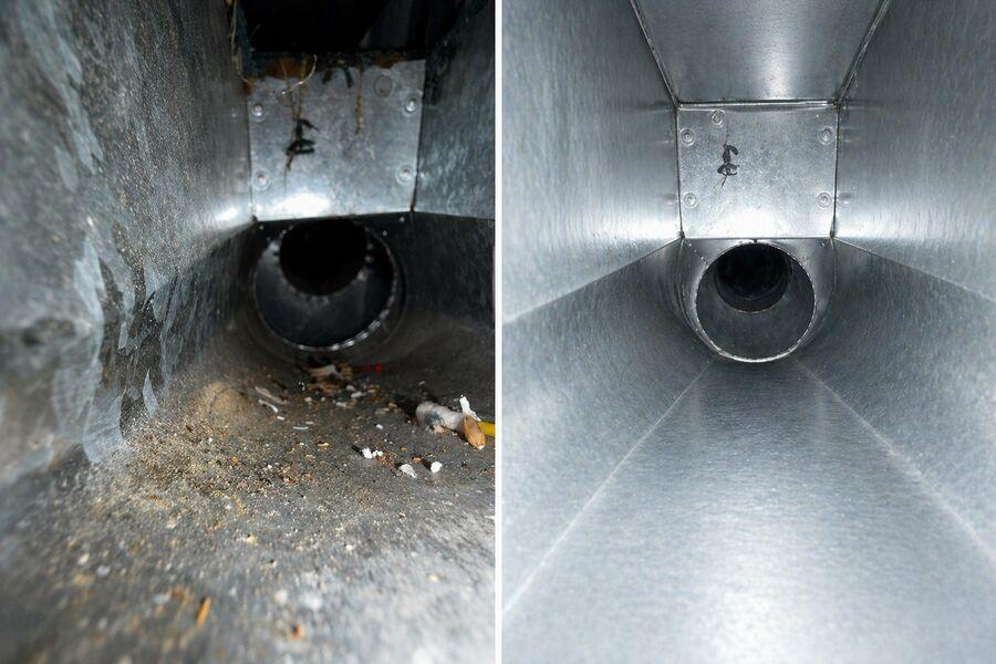 Debris & contamination removed — airflow restored