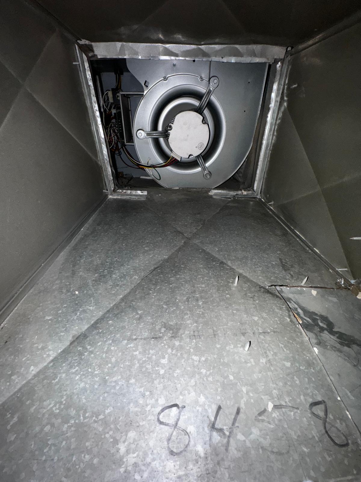 Dryer vent duct — lint & debris buildup