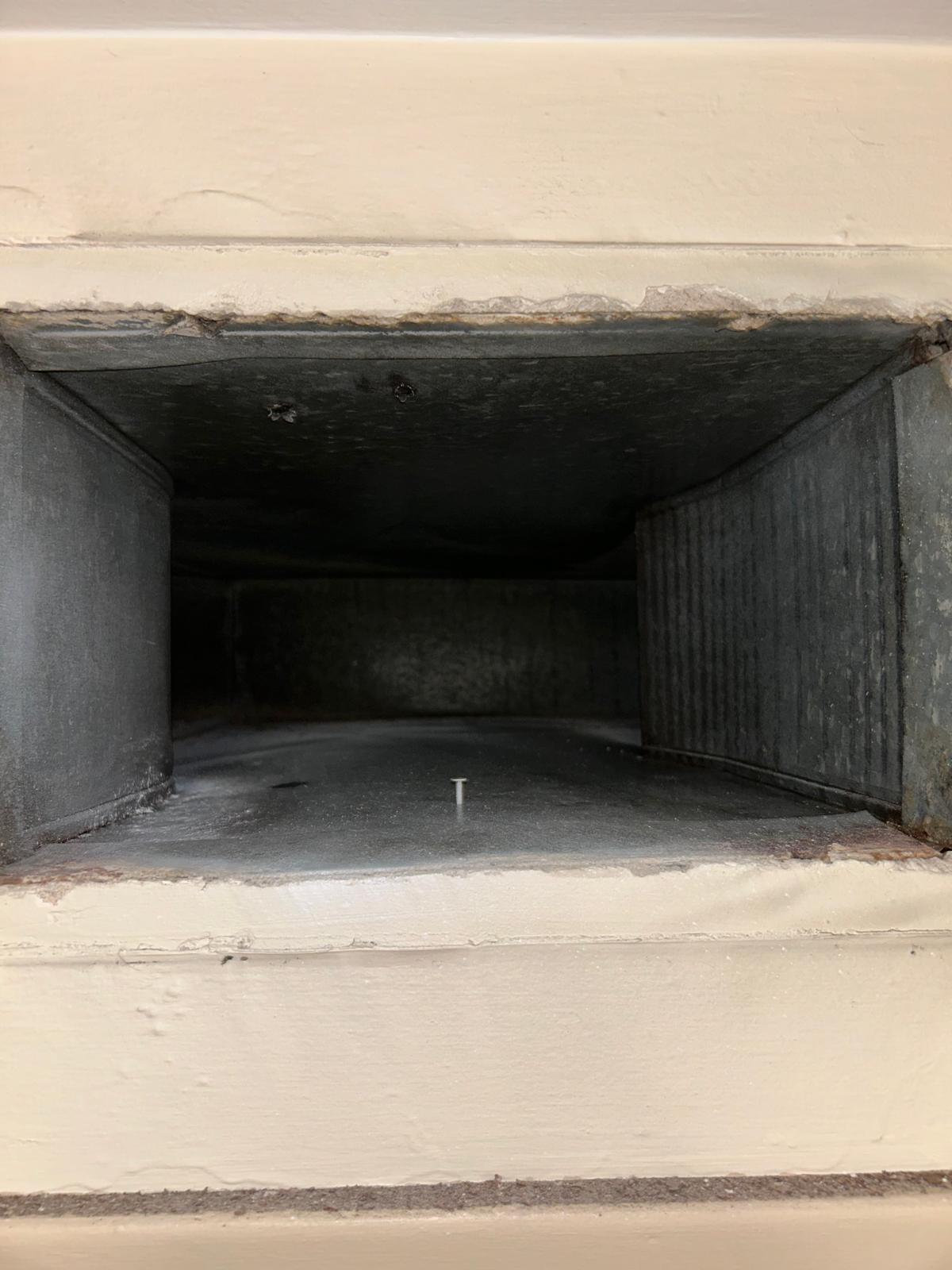 Large lint pile removed — fire hazard