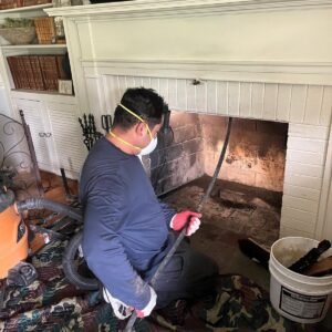 Cleaning Fireplace
