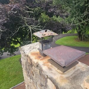 damaged-chimney-spark-arrestor-cap