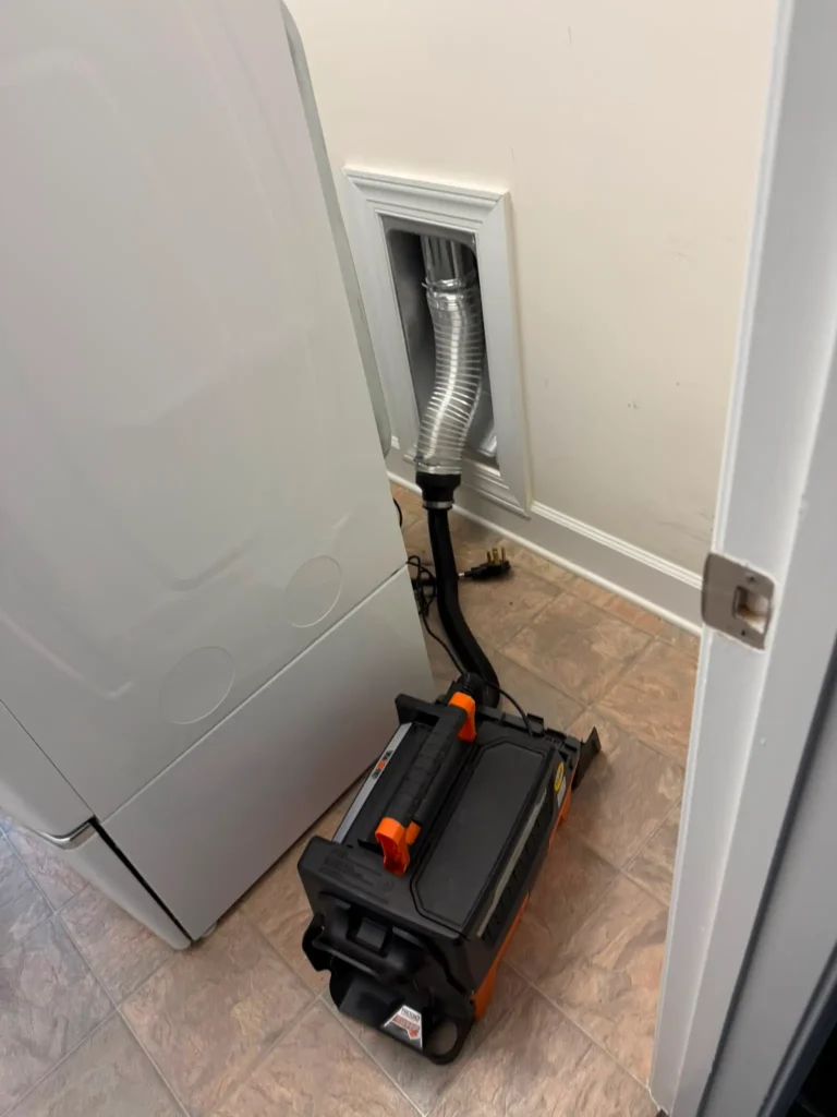 Professional dryer vent cleaning service